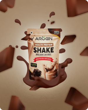 Arogin Health Protein Shake chocolate with natural nuts, seeds, and grains