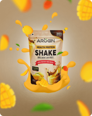 Arogin Health Protein Shake mango with natural nuts, seeds, and grains