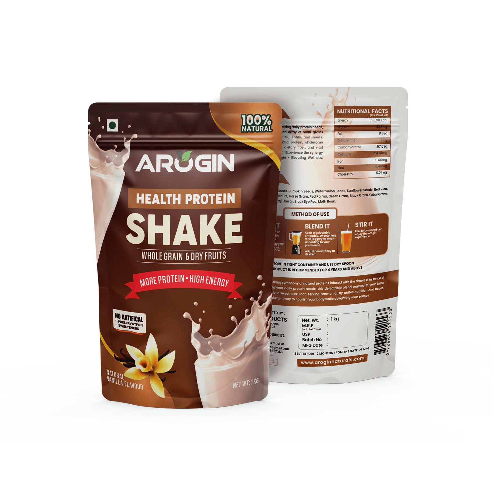 Arogin Vanilla Protein Shake Powder - Image 5